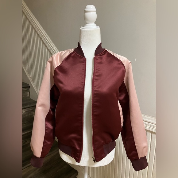 Korean Silky Bomber Jacket - Picture 3 of 7